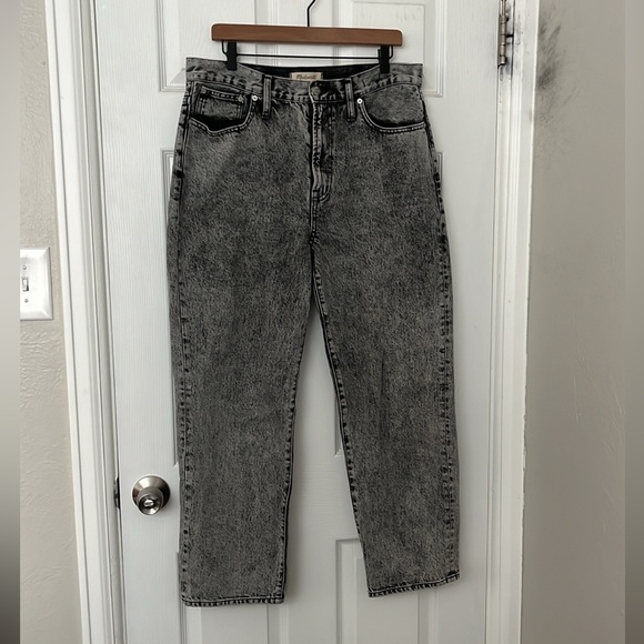 Madewell Perfect Vintage Straight Jean in Acid Wash, size 31 EUC - Picture 3 of 10